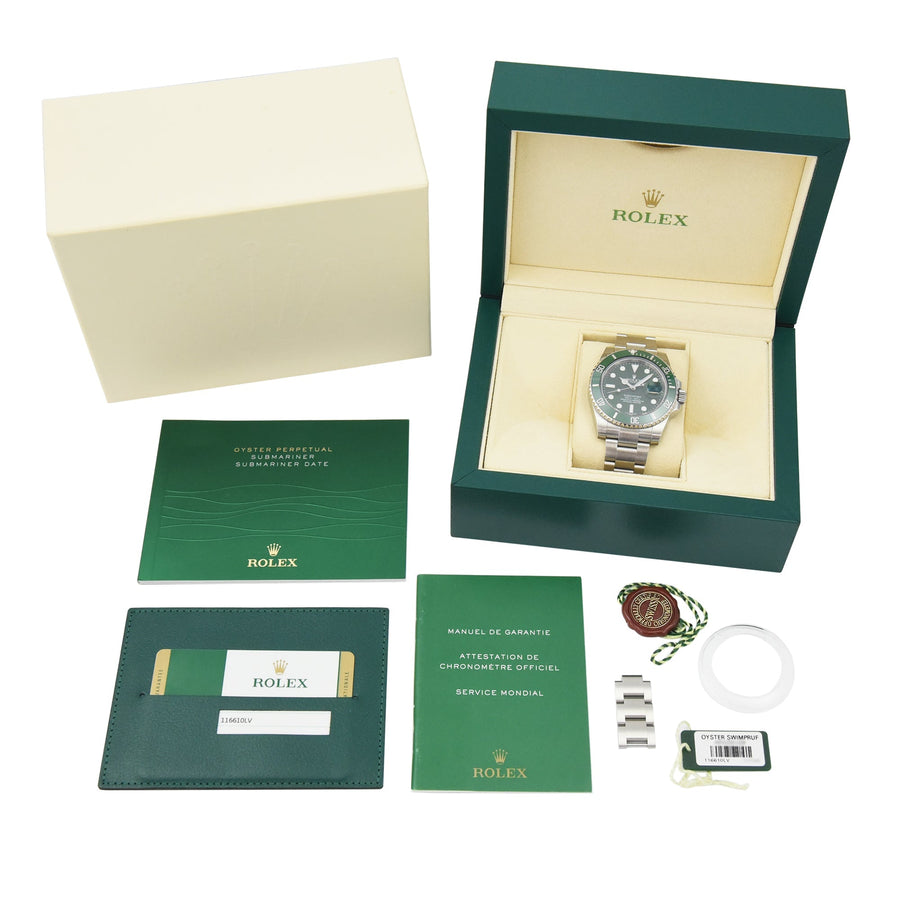 Rolex Submariner Hulk Green Dial Stainless Steel Ref: 116610LV - David Ashley