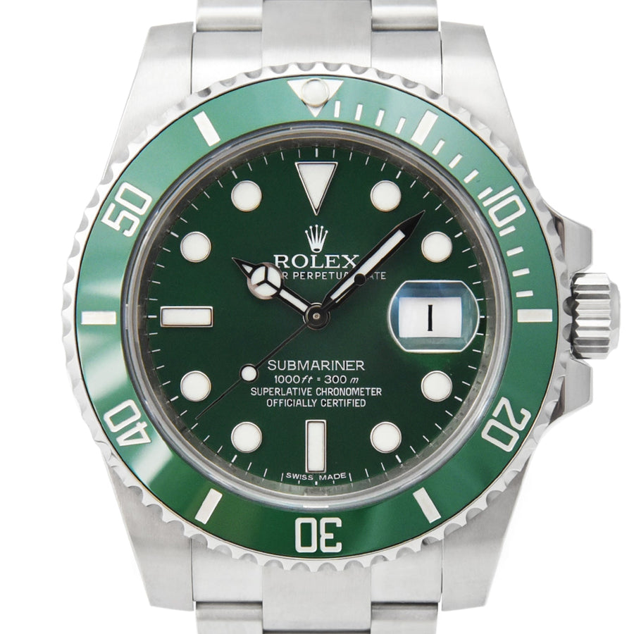 Rolex Submariner Hulk Green Dial Stainless Steel Ref: 116610LV - David Ashley