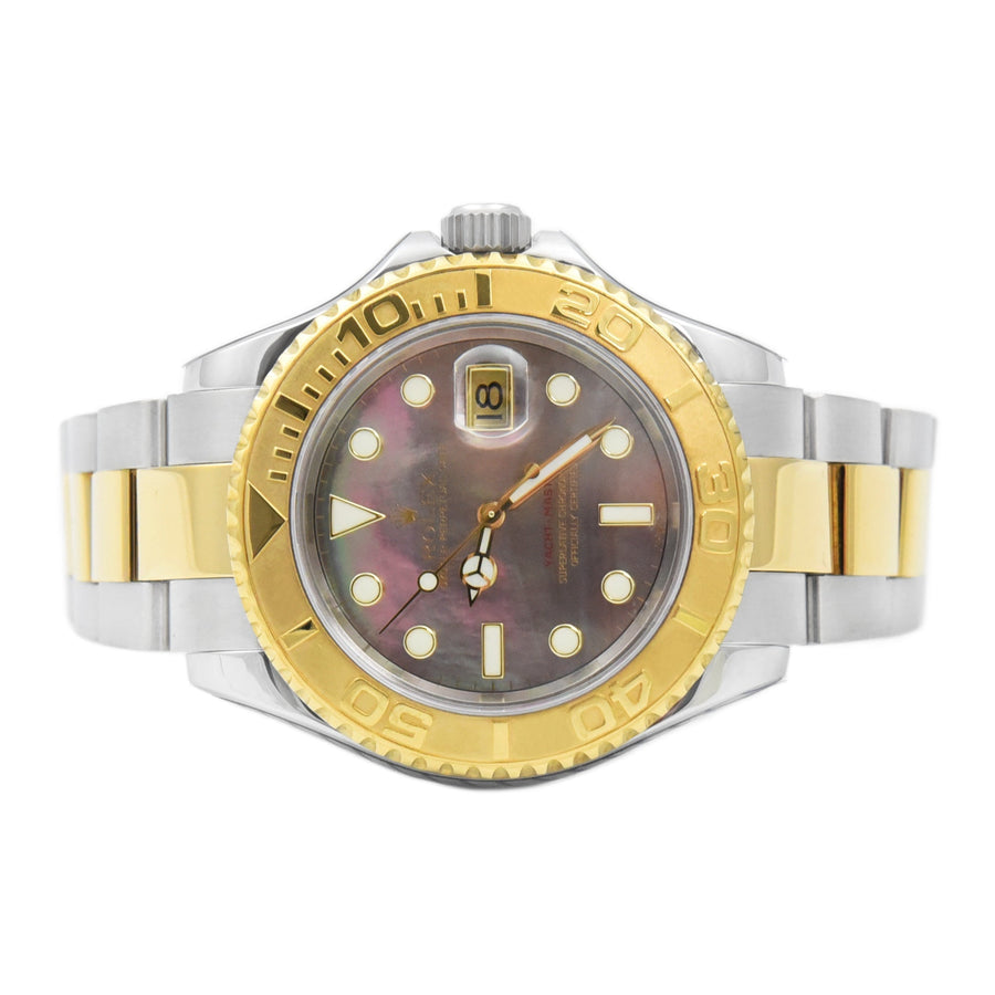Rolex Yacht-Master Tahitian Mother Of Pearl Dial Gold & Steel Ref: 16623 - David Ashley